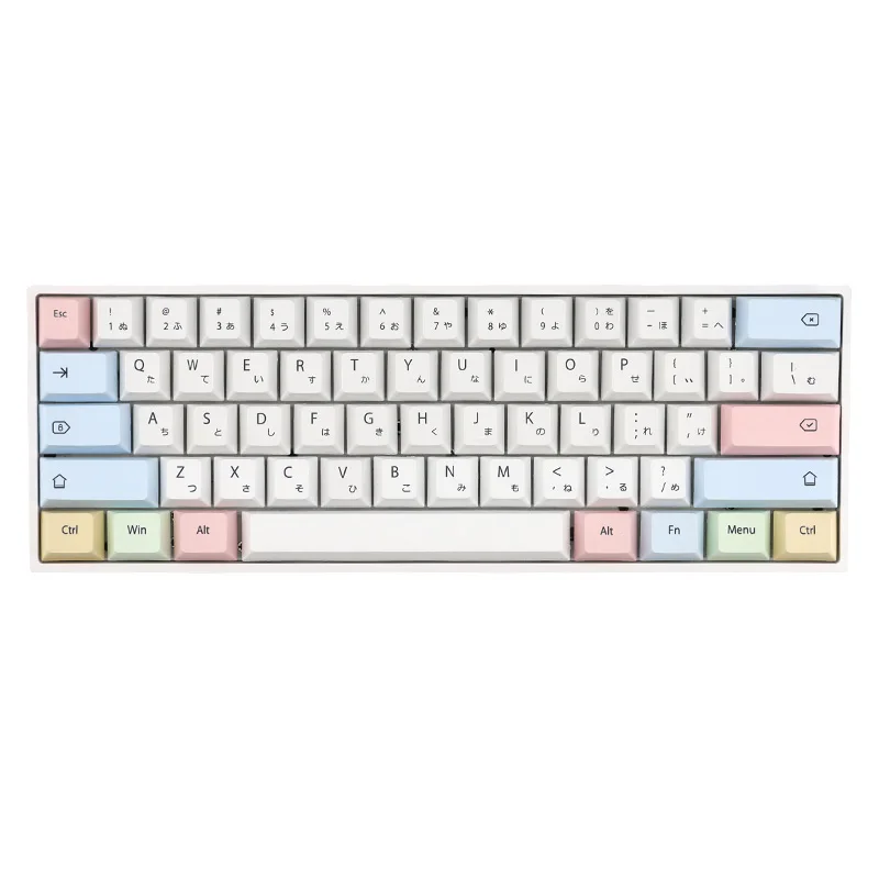 CuXiu PBT Chalk Keycaps 136 keys Dye Sub Keycap Set For Cherry MX Switches Mechanical Keyboard gh60 xd64 xd84 xd96 87 104