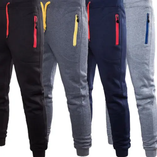 

Hirigin 2020 NEW Men Casual Pants Long Trousers Tracksuit Gym Sport Workout Joggers Solid Pockets Sweatpants Plus Size M-3XL