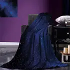 Одеяло ночное небо Туманность галактика звезды Млечный Путь цвета Омбре Космическое Пространство Вселенная изображение теплые одеяла из микрофибры для кровати