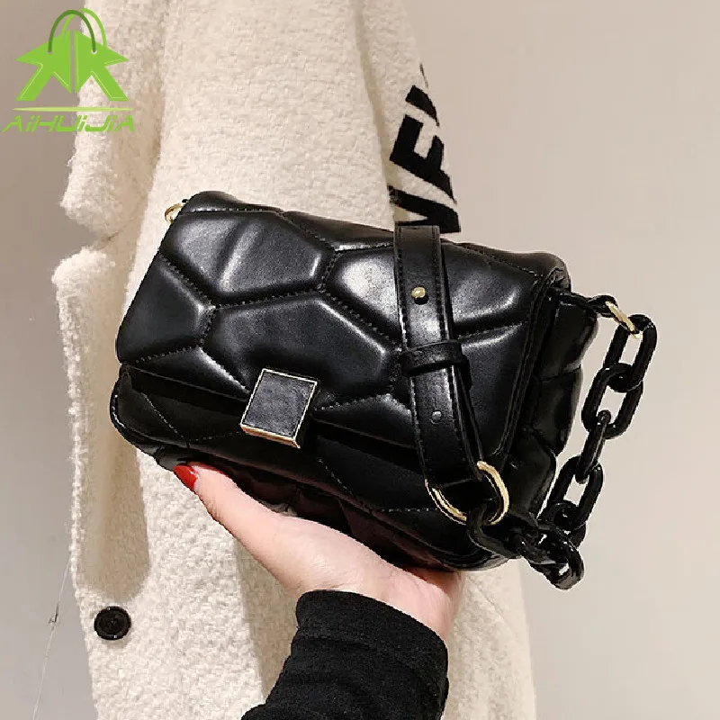

Luxury Designer Handbags for Women Fashion Chain Trend Female Shoulder Bag 2021 New High Quality Pu Leather Small Messenger Bag