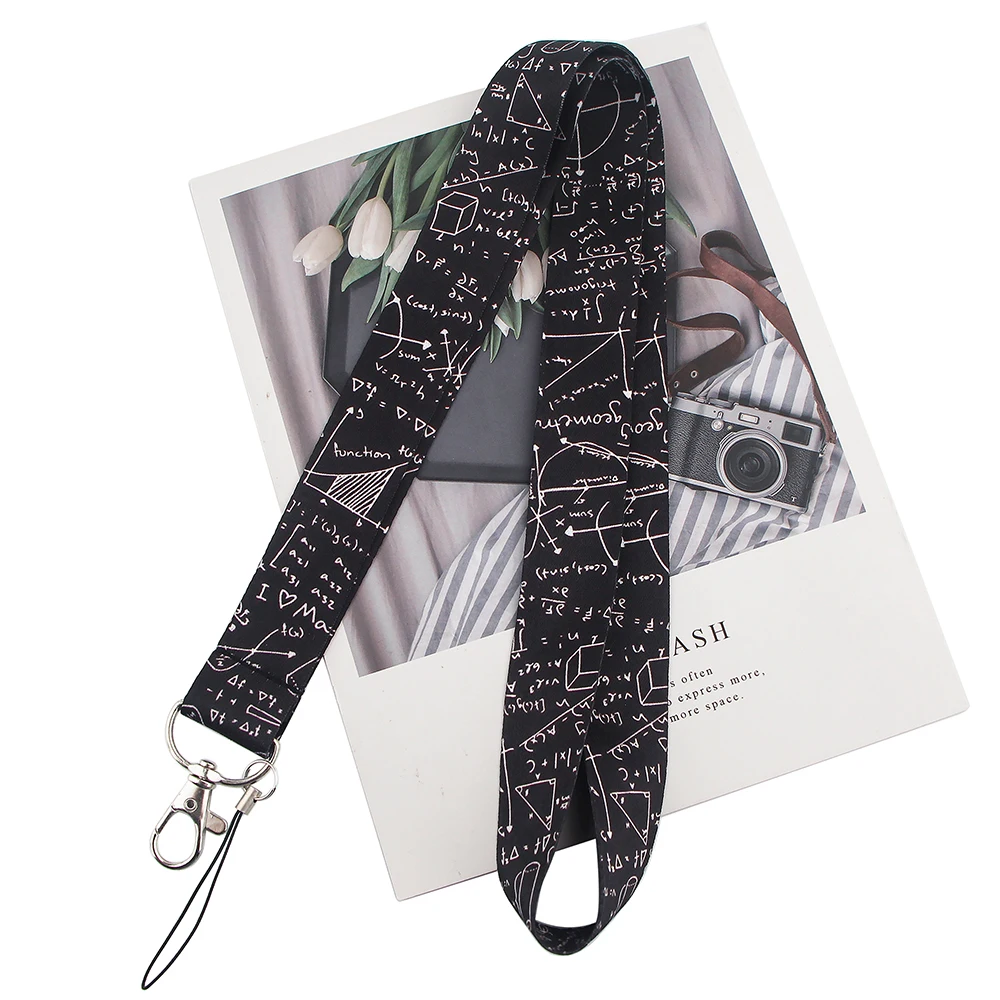 

BG726 Geometric Function Science Lanyard For Keychain ID Card Passport Cell Phone Hanging Rope Lariat Lanyard Key Holder