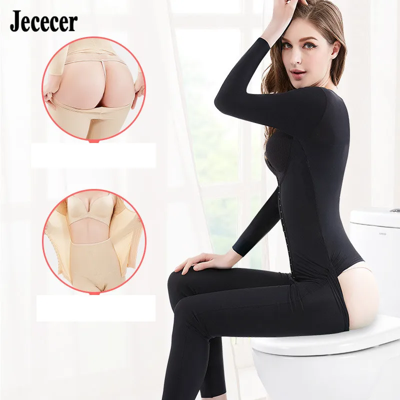 Jececer для полной формы тела женщины похудения стрейч животик контроль нижнее