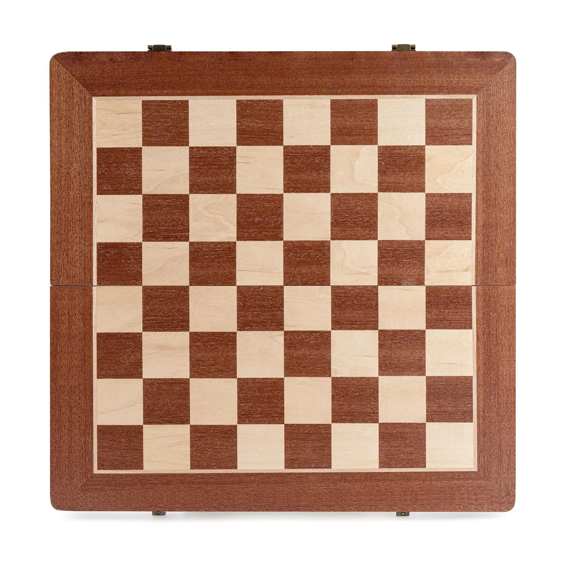 

High-quality Mahogany Chess And Checkers High-end Children Travel Folding Chess Box WOODEN CHESS -40