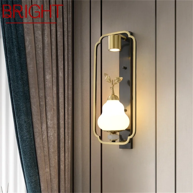 

BRIGHT Copper Home Wall Lamps Fixture Indoor Contemporary Luxury Design Sconce Light For Living Room Corridor