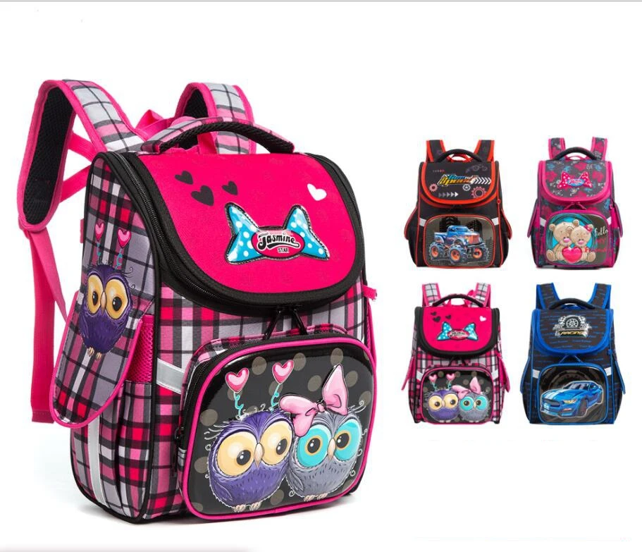 Русский детский школьный рюкзак, ортопедическая школьная сумка для девочек, школьный рюкзак для начальной школы, рюкзак на плечо для детей