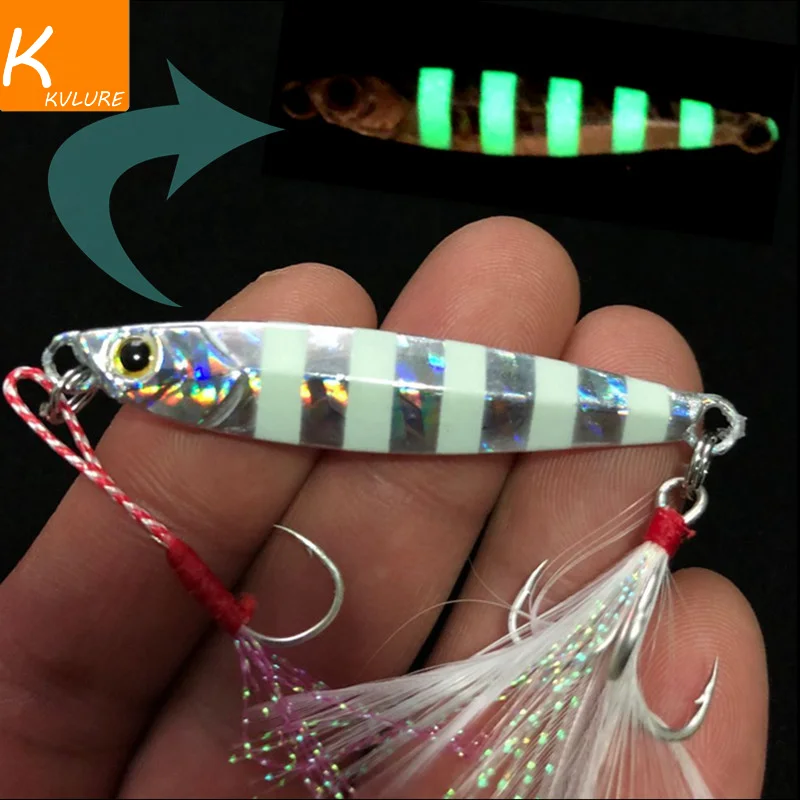 

Japan Ufishing Glow Jigging Fishing Lure 7g/4cm 10g/4.5cm 15g/5.2cm 20g/6cm Small Metal Shore Cast Jigs 1Pcs/Lot