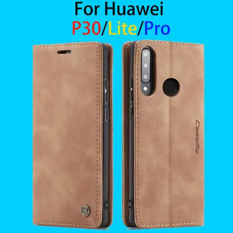 Кожаный чехол для Huawei P30 Lite Pro, чехол с магнитной застежкой, Роскошный Матовый чехол-кошелек для телефона Huawei P 30 p30lite p30pro, чехол