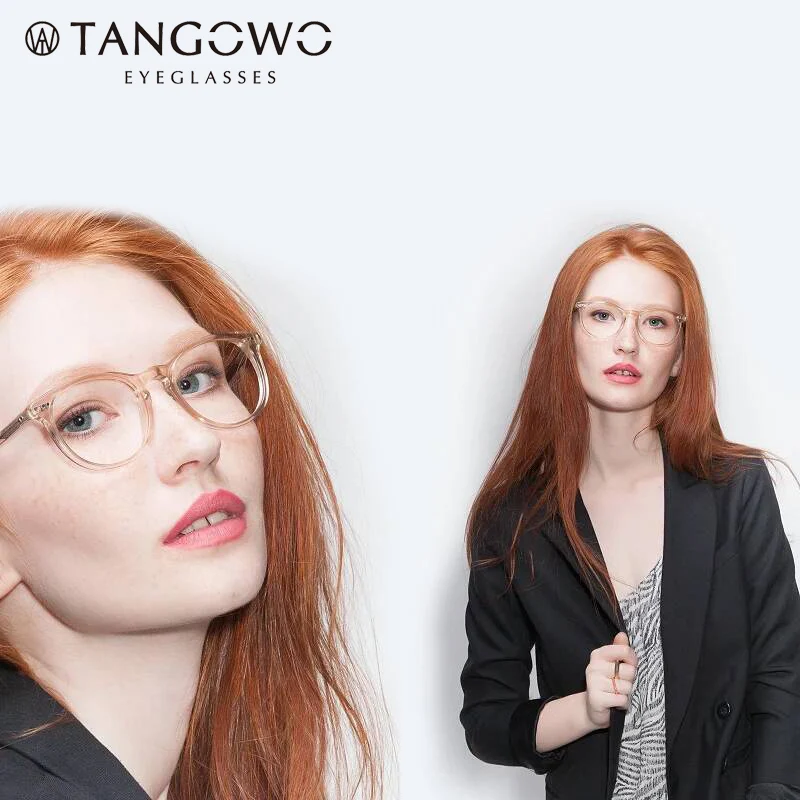 TANGOWO TR90 круглые очки оправа для женщин и мужчин винтажные в оправе при