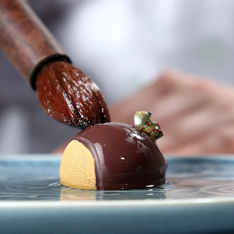 Каштан чай ПЭТ фиолетовый песок игровой набор Исин домашних животных Китайский