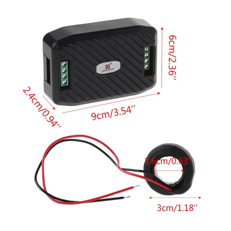 

AC 100A RS485 Modbus Communication Module Voltage Current Energy Hz Power factor