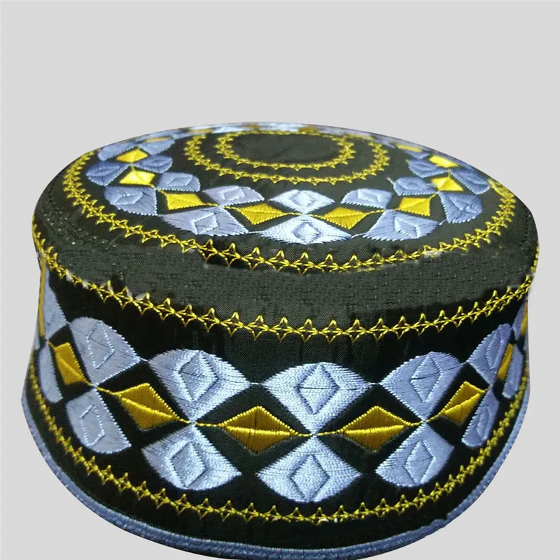 Qlychee для мужчин s вышивка мусульманская шляпа Арабская одежда шапочка молитвы