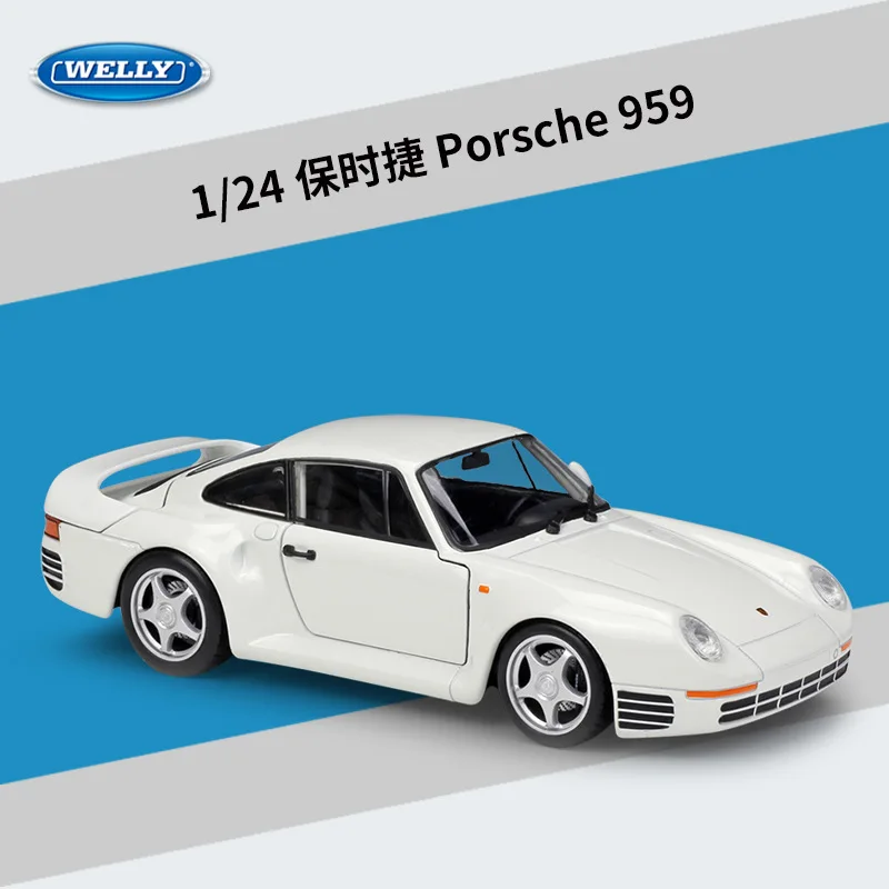 Модель автомобиля Welly 1:24 Diecast P 959 красный белый спортивный автомобиль