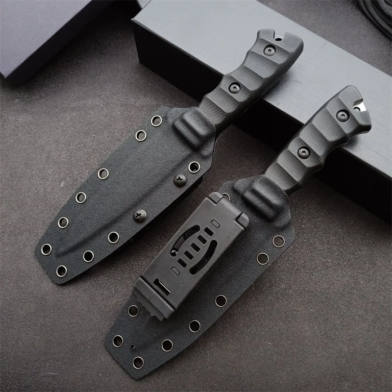 

High Hardness Small Straight Knife Outdoor Tactics Self Defense Hunting Camping Survival Wild DC53 EDC Tool Fixed Blade Knives