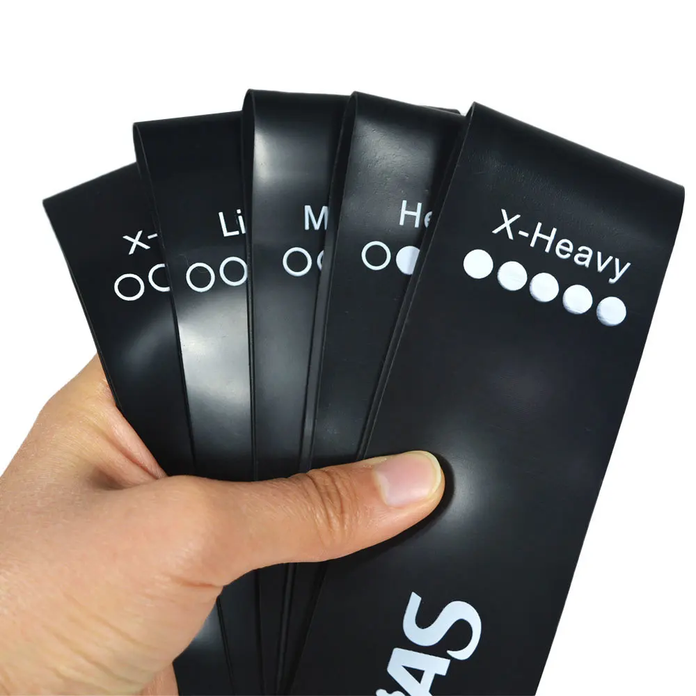 Эластичные ленты 1 шт. для йоги 5 уровней резиновая тренировочная веревка спорта