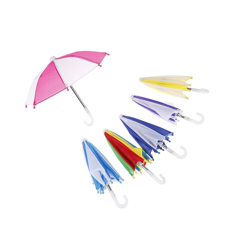 1 шт. креативный миниатюрный зонт для кукол модель дождя путешествие куклы