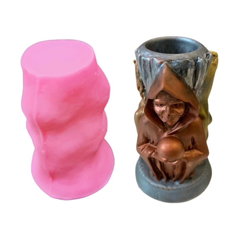 

Witch Goddess Body Candlestick Silicone Mold for Make Beautiful Scented Candles Corrosion Resistance Slip Resistance