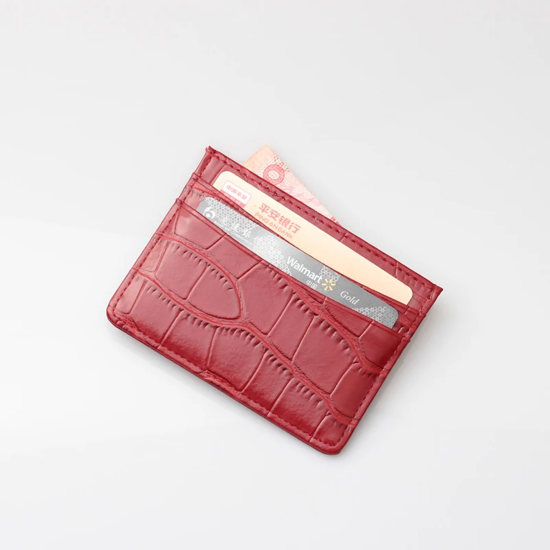 XMESSUN держатель для удостоверения личности с крокодиловым узором тисненый