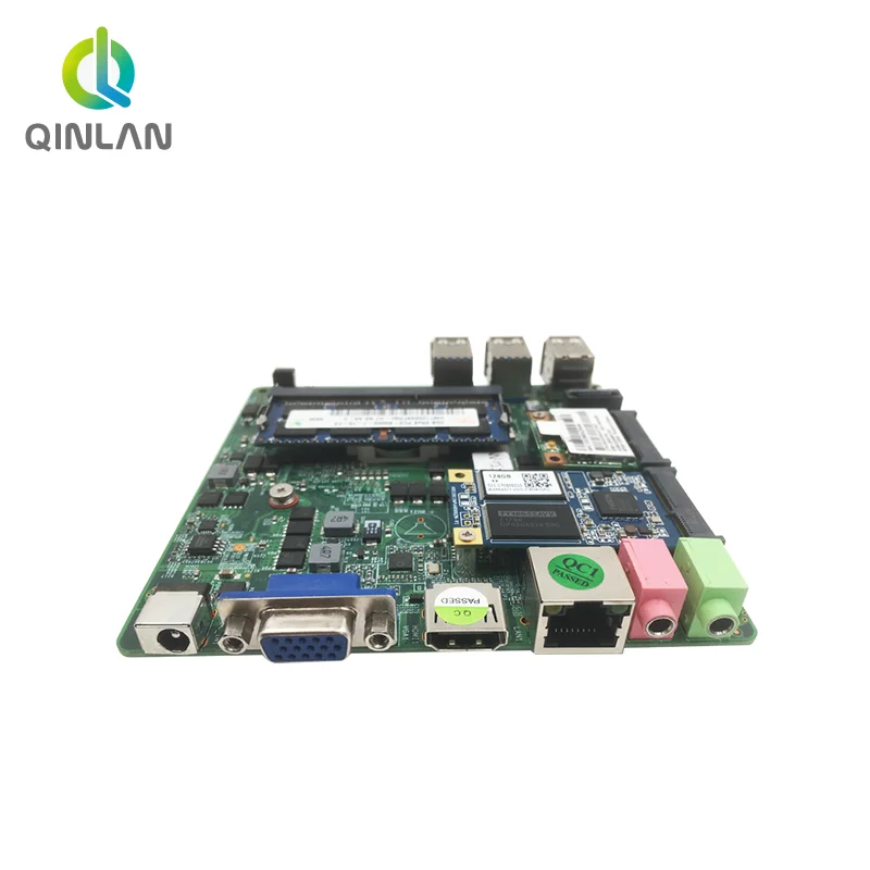 QINLAN безвентиляторная маленькая башня I3 4020Y I5 4200Y 4300Y 12*12 MINI ITX материнская плата Micro