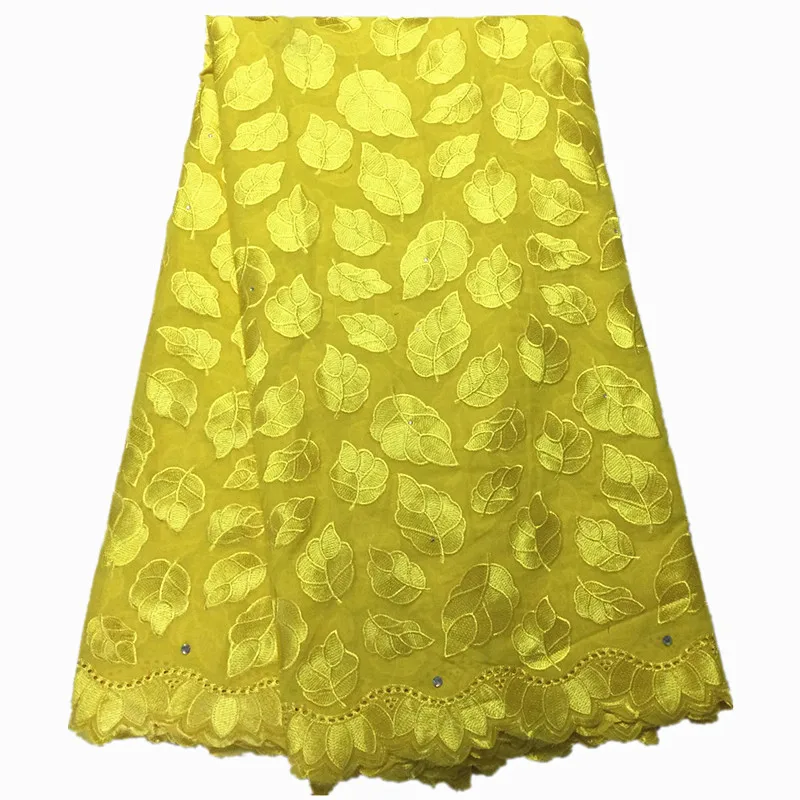 

yellow voile Lace Fabric 2021 High Quality Swiss Voile Lace In Switzerland Nigerian Lace For Women
