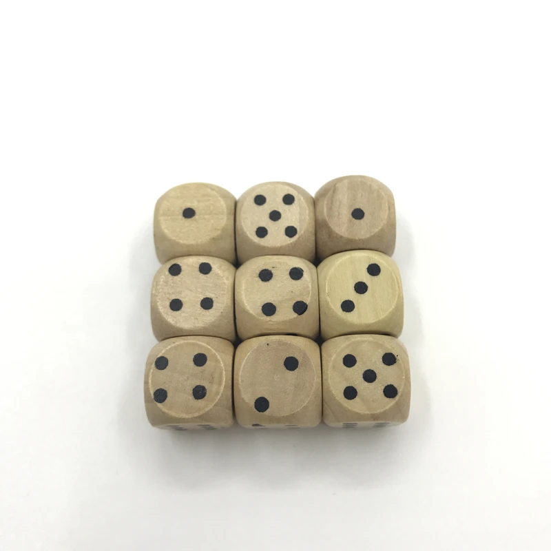 6 шт. деревянные кости 12 мм|Кубики| |