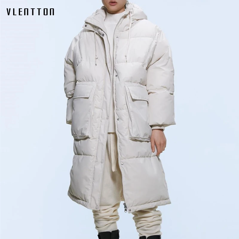 2020 зимняя плотная длинная парка с капюшоном пальто для женщин большой размер