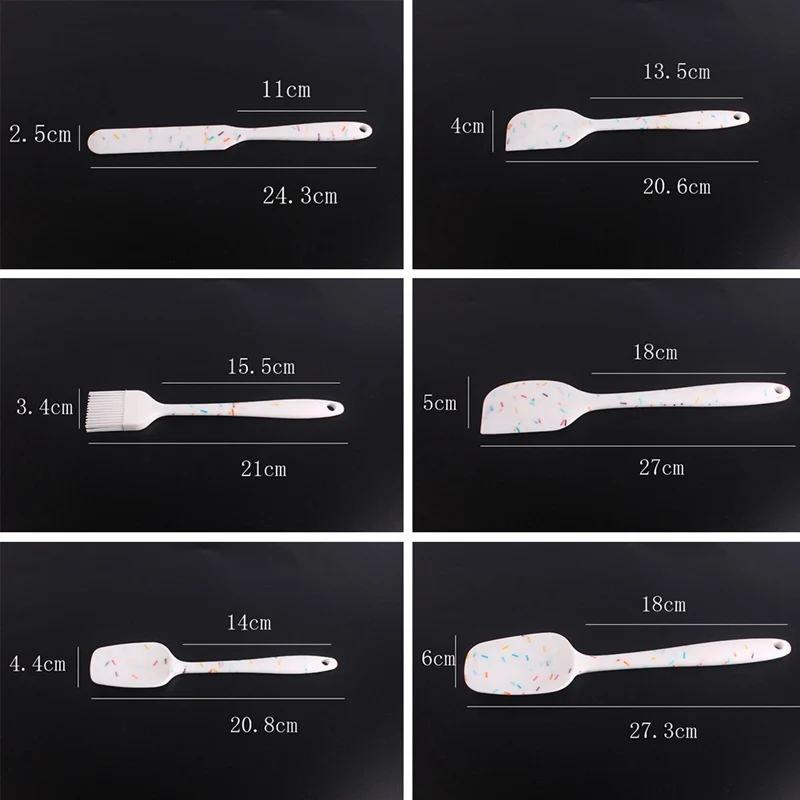 

Color Food Grade Non-stick Cake Baking Spatula Butter Cooking Silicone Spatula Biscuit Pastry Scraper Silicone Spatula Set