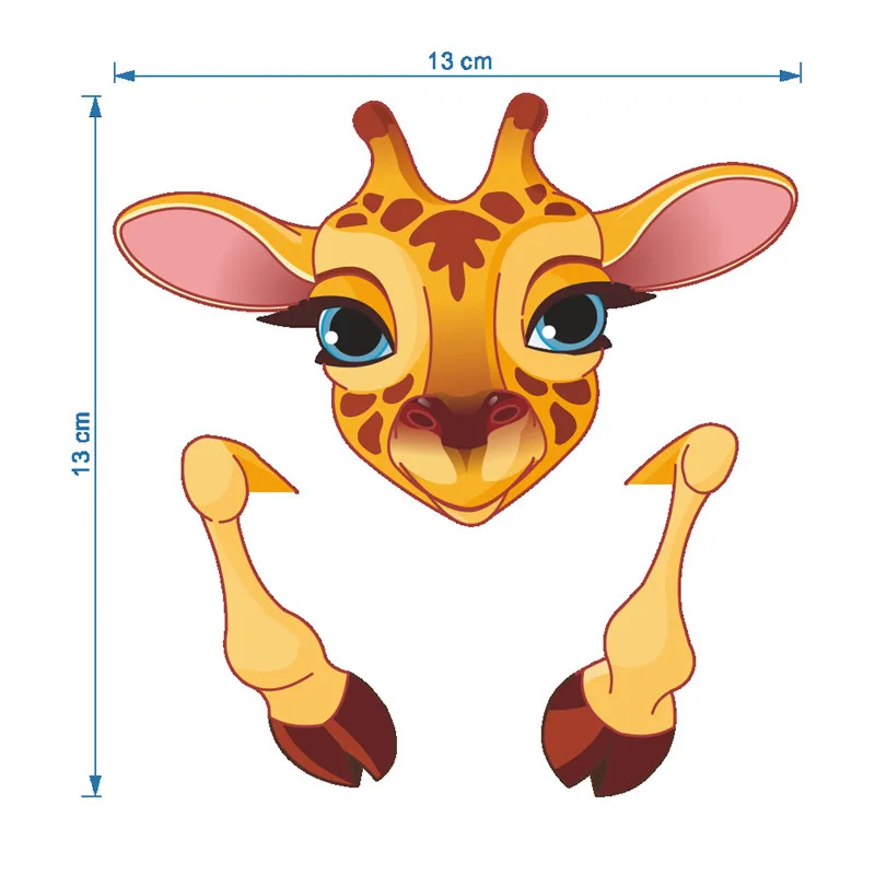 Cute Animals Elephant Cat Panda Giraffe Light Switch Sticker Remoable Wall For Kids Baby Nursery Home Decal Murla Decor | Дом и сад
