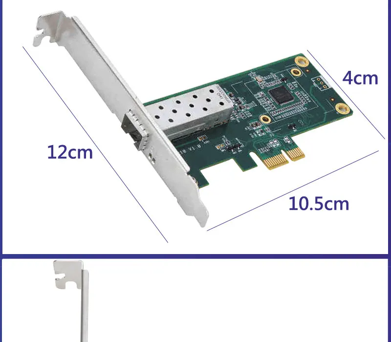 

PCIe 1 Gigabit Fiber Network lan card 10/100/1000Mbps Mini single SFP fiber network pci express Interface adapter
