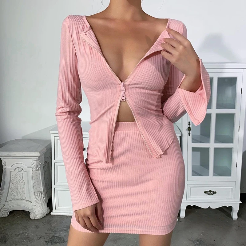 Womens Knit Basic Crop Tops V-Neck Cardigan Long Sleeve Office Ladies Wild Casual Zipper Sweater |