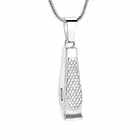 Мужские мемориальные ювелирные изделия из нержавеющей стали клипер для волос Кремация ожерелье пепел держатель для папы Keepsake урн кулон ожерелье...