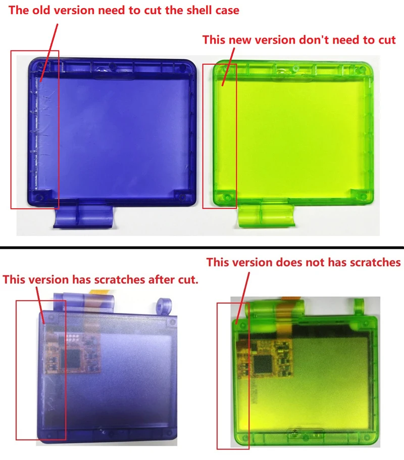 Чехол для GBA SP IPS пластиковый корпус чехол GameBoy Advance подсветка LCD AGS 001 и 101 |