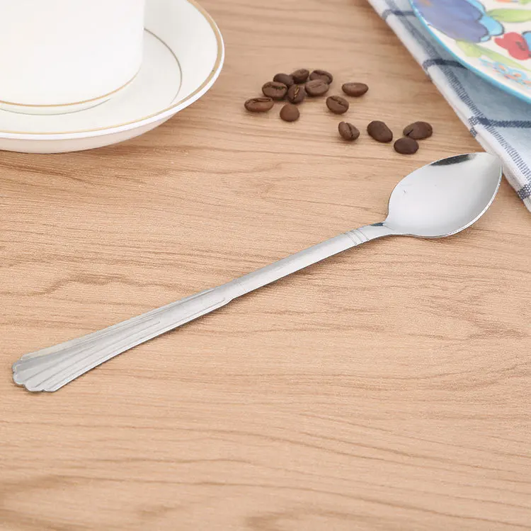 Фабричная оптовая продажа ложка для льда из нержавеющей стали с длинной ручкой