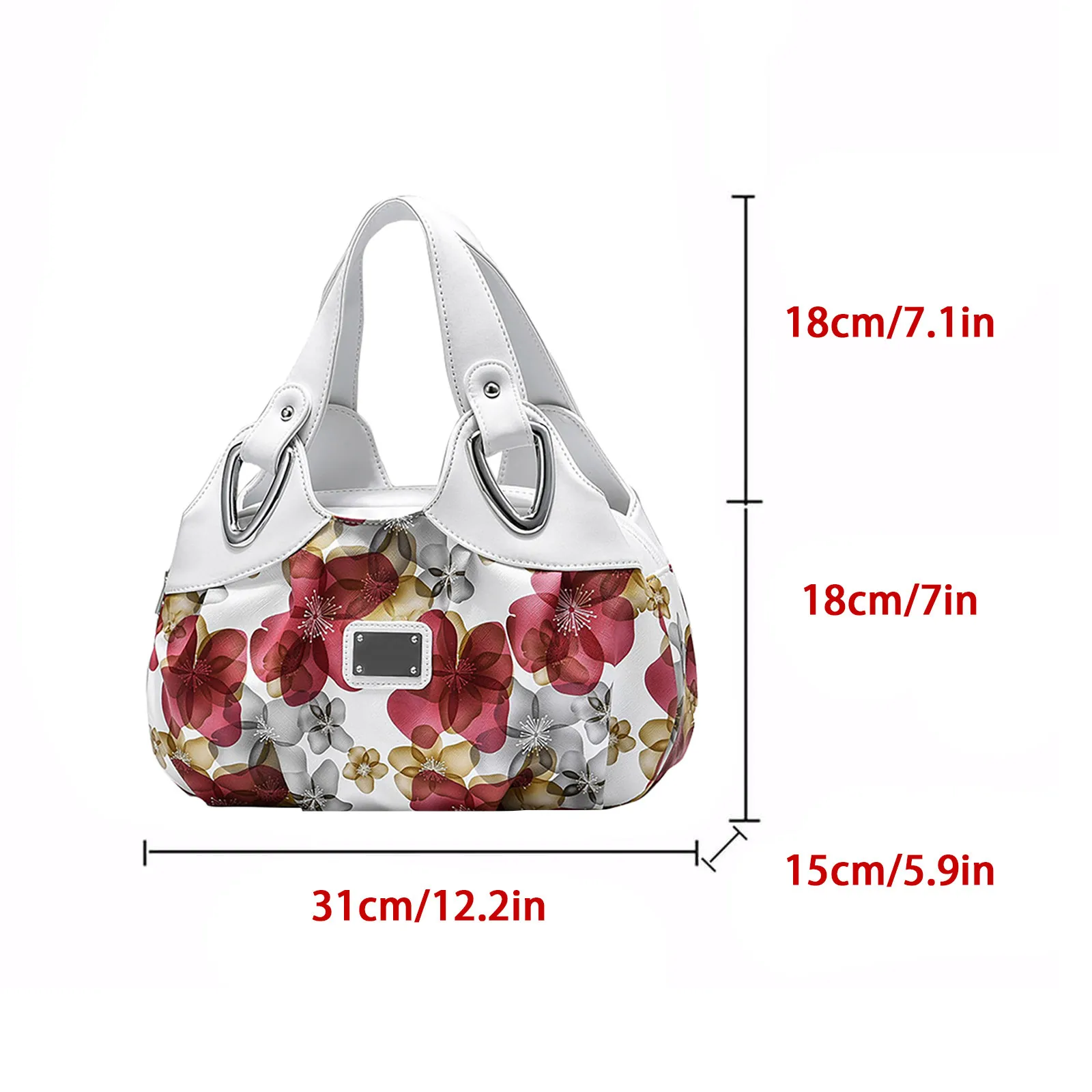 

Luxury Handbag Women Printing Pu Leather Handle Bag Fashion Brand Lady Tote Big Capacity Shoulder Bag Shopping Purse#f3