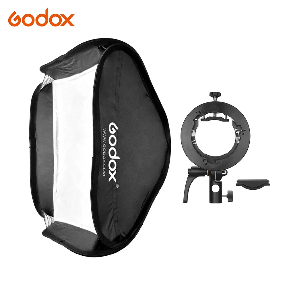 

Godox 60*60 см вспышка софтбокс диффузор + S2-type кронштейн Bowens Крепление Сумка для вспышки для Godox AD200Pro/V1/TT350/V860Ⅱ/AD400Pro
