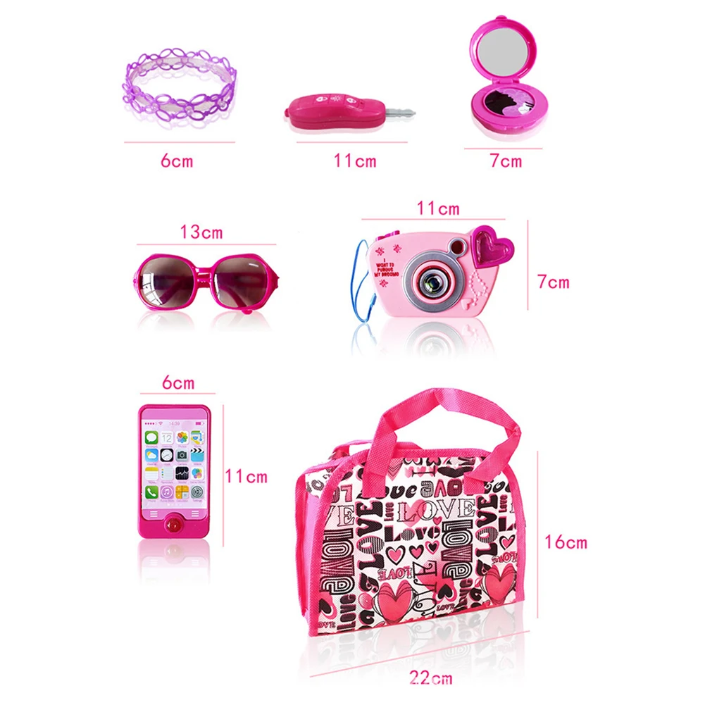 

Children's Simulation Cosmetics Princess Play House Make-up Jewelry Cosmetic Bag Pretend Educational Toy Girl Gift