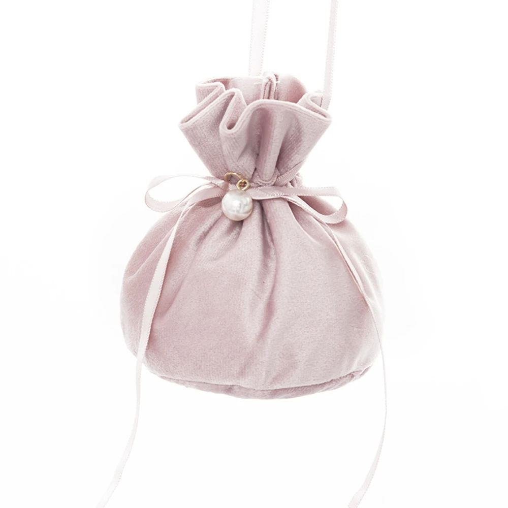 

1pcs Velvet Pearl Yarn Gift Bags Wedding Birthday Party Candy Chocolate Bags Valentine's Day Gift Box Packaging Bags Jewelry Bag