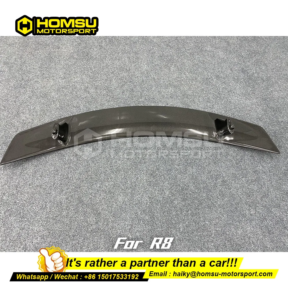 Задний спойлер для Audi i r8 из сухого углеродного волокна блестящие черные спойлеры