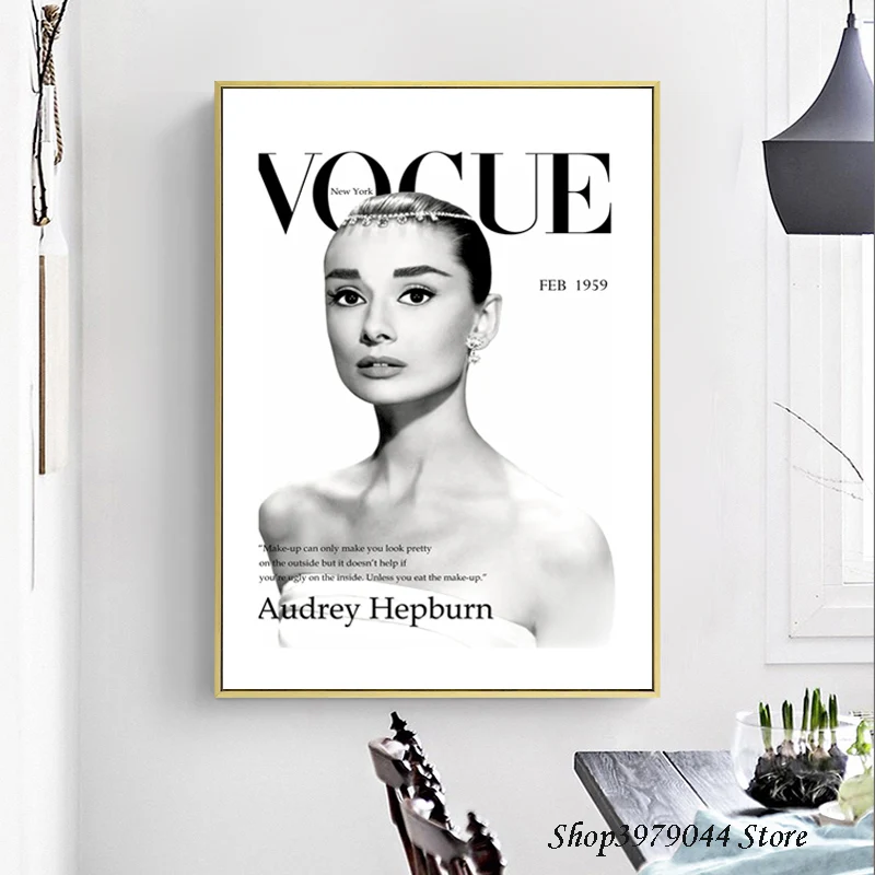 Постер Одри Хепберн украшение в скандинавском стиле домашняя поп-арт холст