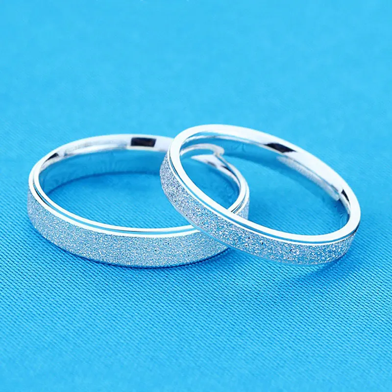 Ataullah Влюбленные Серебро 925 Скраб Кольца Для Женщин И Мужчин Новая Мода Модные