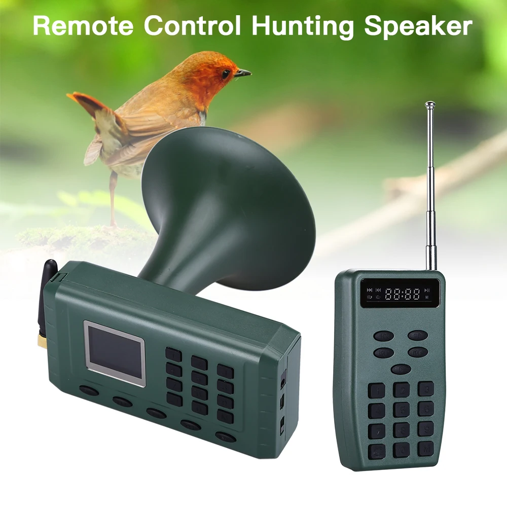 Охотничья электрическая приманка птица звонящий MP3 с пультом дистанционного