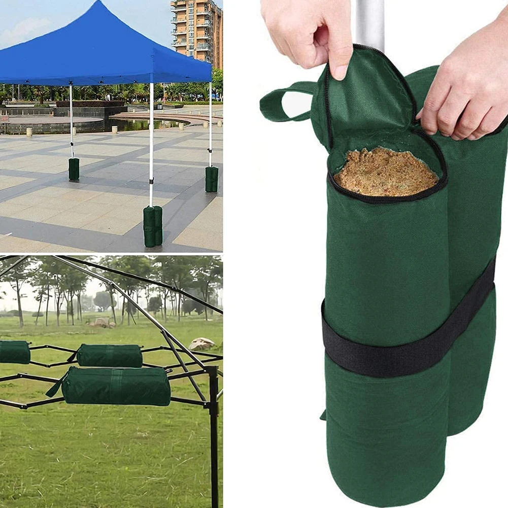 

4Pcs Waterproof Fixing Oxford Awning Tent Stand Outdoor Camping Umbrella Instant Feet Sun Shelter Weighted Feet Bag Sand Bag