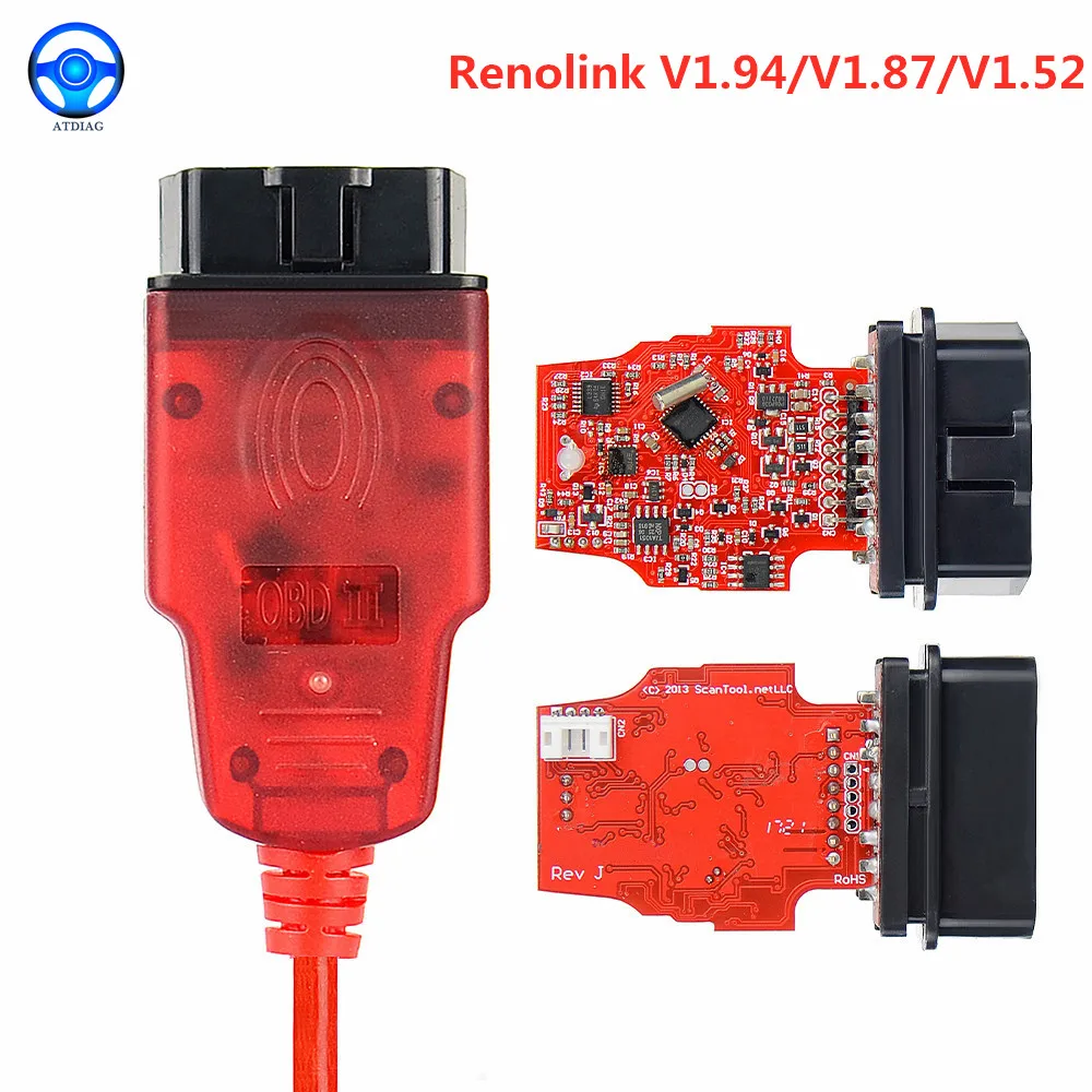 

V1.99 Renolink V1.87 1.94 1.87 for Renault ECU Programmer ECU Key UCH matching dashboard coding eeprom and flash