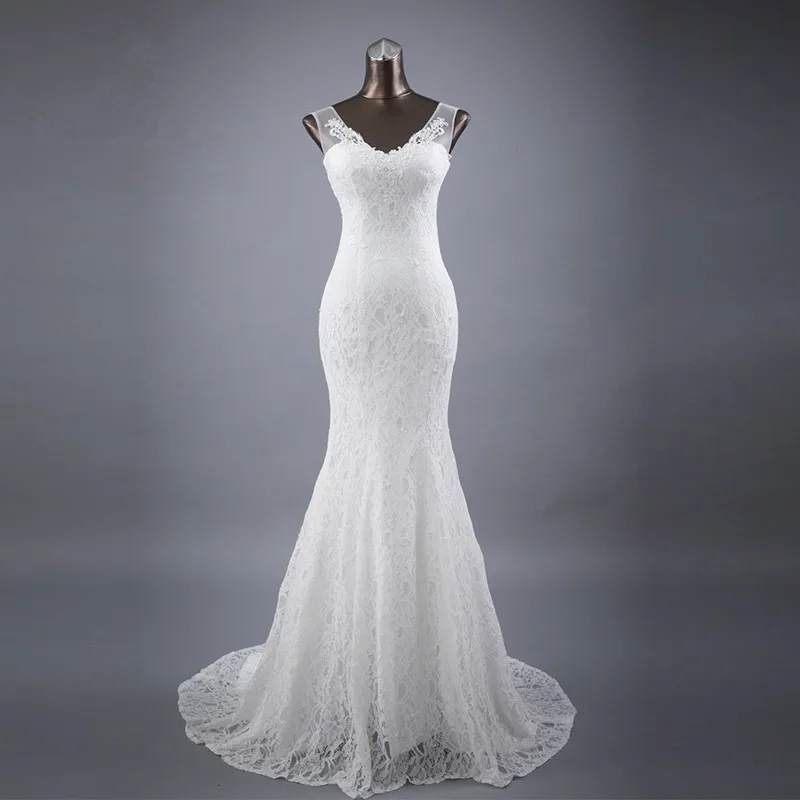 Новые красивые кружевные цветы Русалка Свадебные платья vestidos de noiva robe de mariage vestido de noiva свадебное платье