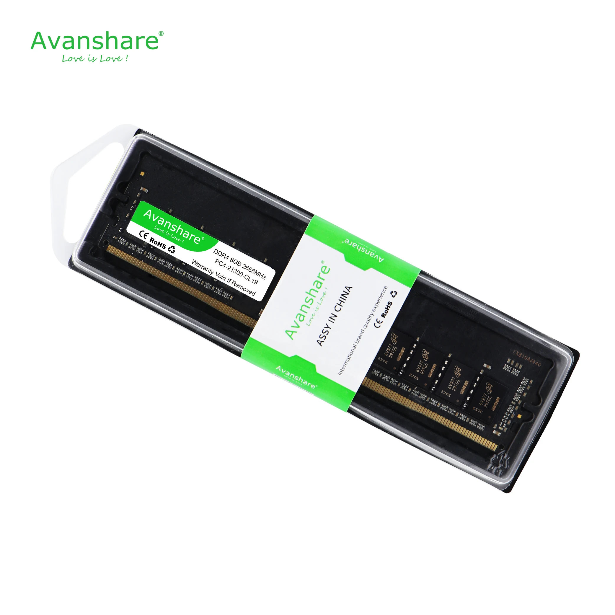 Avanshare DDR4 оперативная память 4 ГБ 8 16 2666 2400 МГц 288Pin пожизненная гарантия высокая