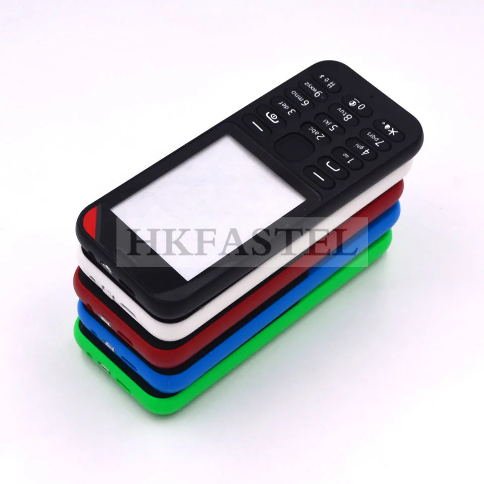 HKFASTEL высококачественный корпус клавиатуры для Nokia 215 Dual SIM Полный Мобильный телефон чехол с клавиатурой