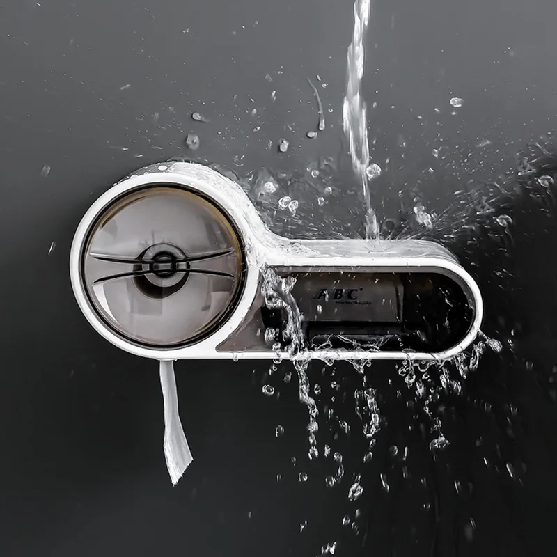 

Waterproof Toilet Dispenser Toilet Paper Holder Bathroom Paper Tissue Box Wall Roll Paper Storage Box Bathroom Accessories