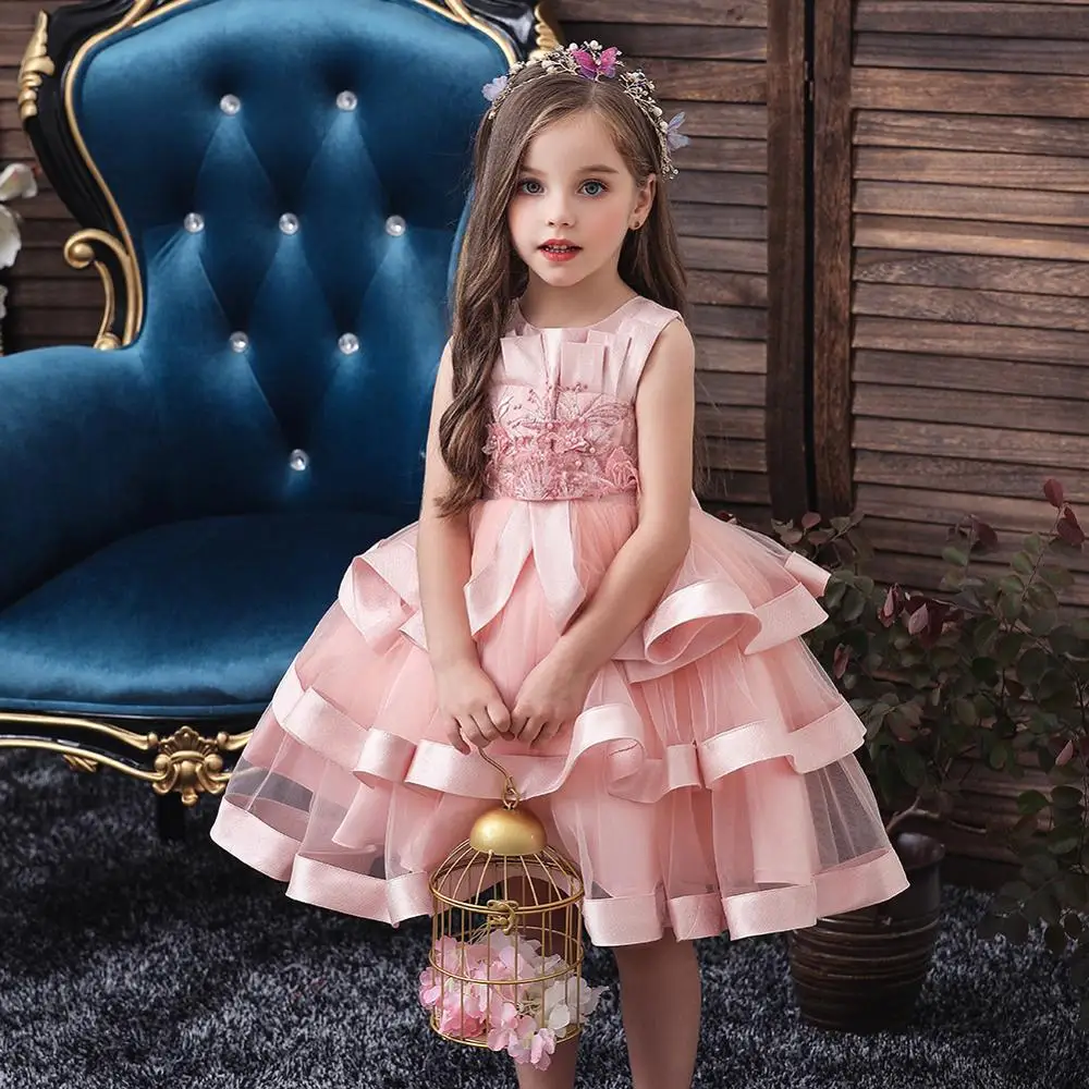 Girls Autumn Dresses Children's Cake Halloween kids Pink age 0-8 party dress for girl | Детская одежда и обувь