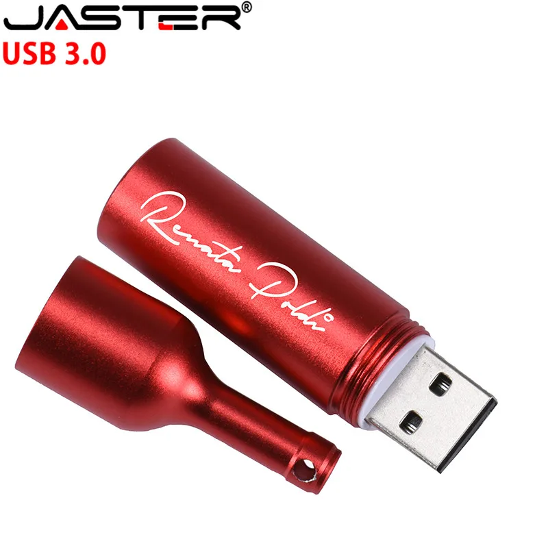 Корабль USB 3 0 горячего металла бутылки вина флэш накопитель usb брелок карта памяти