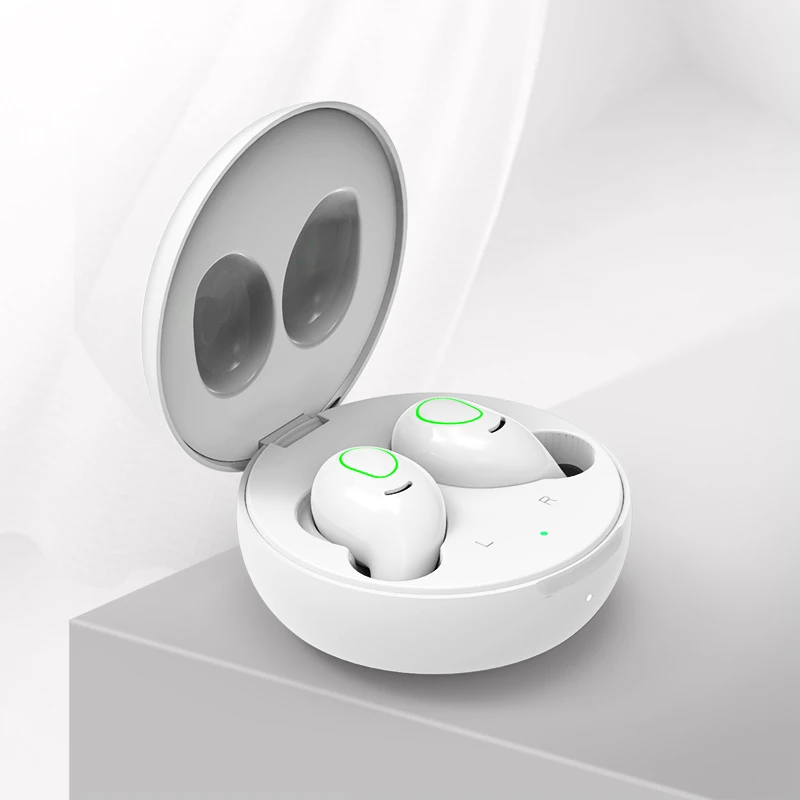 white TOMKAS TWS 5,0 беспроводные Bluetooth наушники 10H время воспроизведения беспроводные наушники 4D стерео громкой связи спортивные наушники с двойной микрофон - Цвет: white