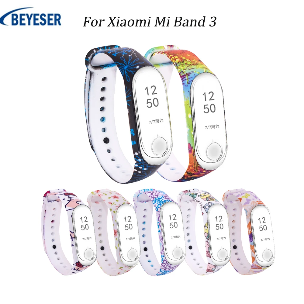 

Soft Silicone Unisex Bracelets For Xiaomi Mi Band 3 Watch Replacement Wrist Strap for Mi Band 3 Sport smart bracelet Wristband